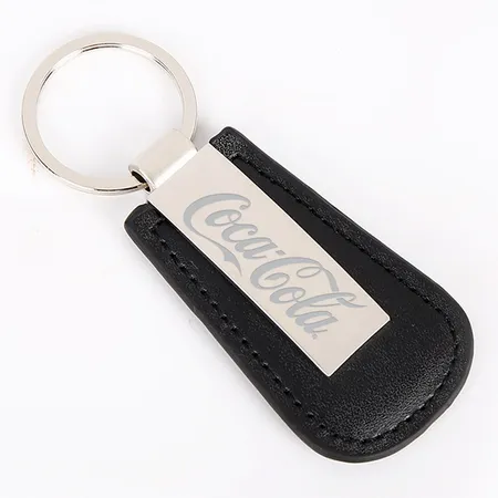 Superior Metal & Leather Keychain Superior Metal & Leather Keychain - Custom Socks Now