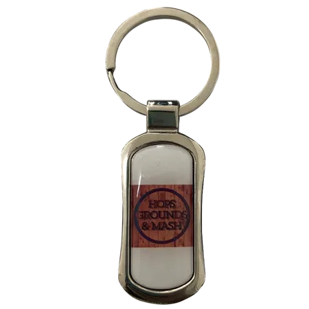 Stylish Rectangle Metal Keychain Stylish Rectangle Metal Keychain - Custom Socks Now