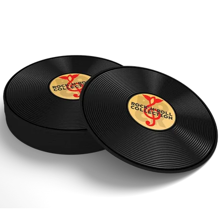 Soft Plastic Record Coaster - Custom Socks Now
