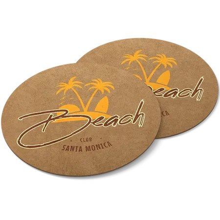 Kraft Paper Coaster - Custom Socks Now