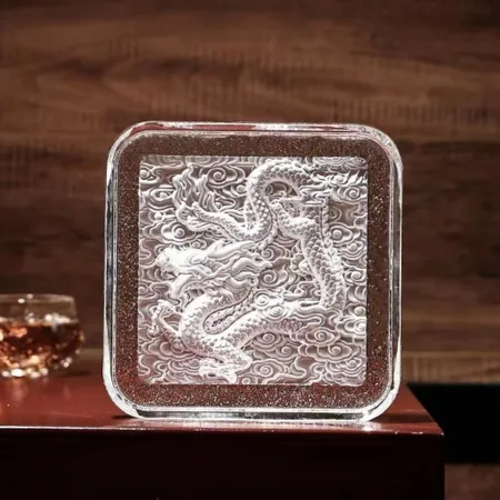 Customized Crystal Carving Coaster - Custom Socks Now