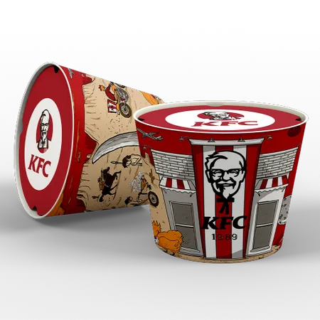 Paper Food Bucket - Custom Socks Now
