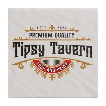 Custom Linen Beverage Napkin - Custom Socks Now