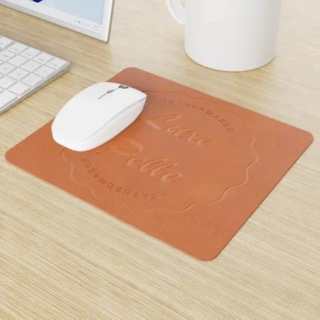 Custom Leather Mouse Pad Custom Leather Mouse Pad - Custom Socks Now
