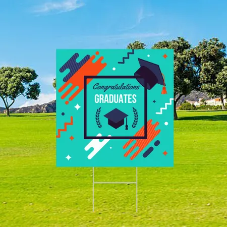 Custom Congratulations Graduation Yard Sign