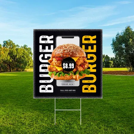 Custom Food Ad Yard Sign