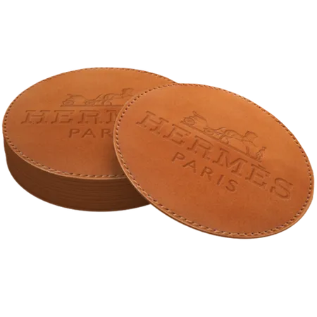 Leather Coasters - Custom Socks Now