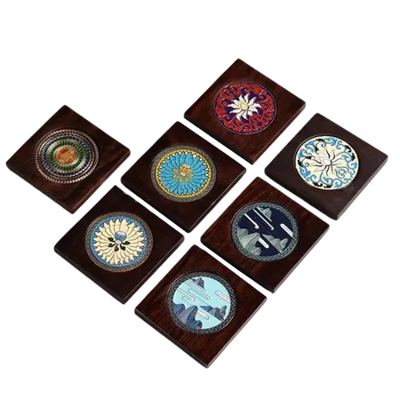 Customized Ebony Alloy Coaster - Custom Socks Now