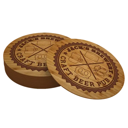 Bamboo Coaster - Custom Socks Now