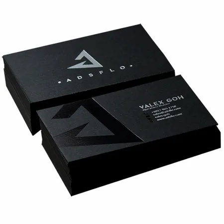 Embossed Gloss Business Cards - Custom Socks Now