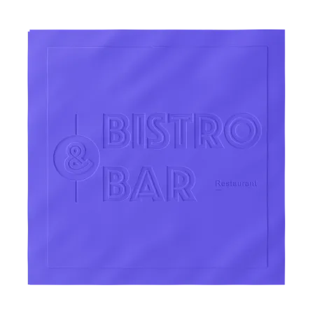 Custom Debossed Beverage Napkin - Custom Socks Now