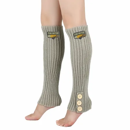 Button Trace Leg Warmer - Custom Socks Now