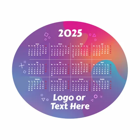 Colorful Gradient Calendar Mouse Pad - Custom Socks Now