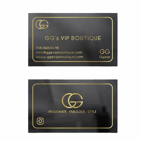 Foil Business Cards - Custom Socks Now