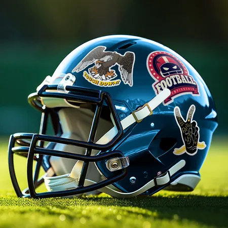 Football Helmet Stickers Football Helmet Stickers - Custom Socks Now