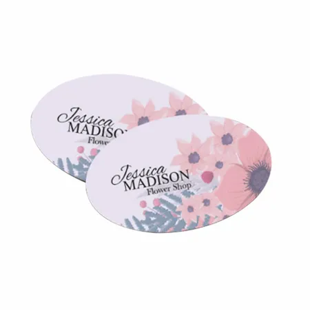 Oval Business Cards - Custom Socks Now