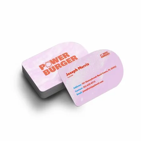Half Circle Business Cards - Custom Socks Now