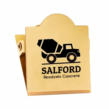 Brass Binder Clips - Custom Socks Now