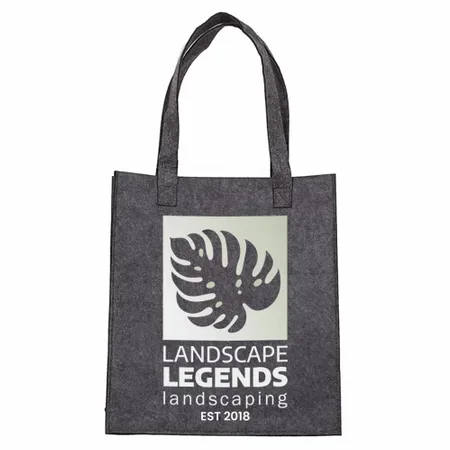 Small Light Gray Felt Mood Bag Small Light Gray Felt Mood Bag - Custom Socks Now