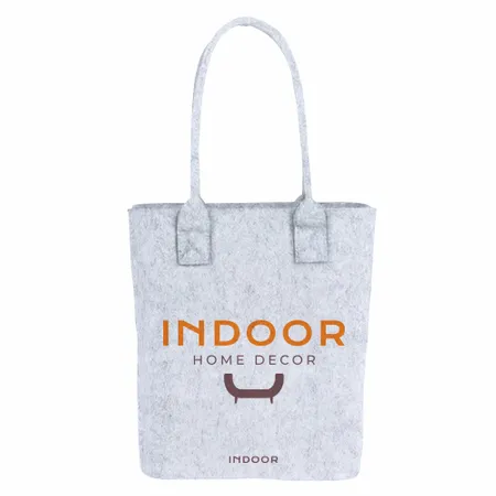 Recycled Felt Shopper Tote Recycled Felt Shopper Tote - Custom Socks Now