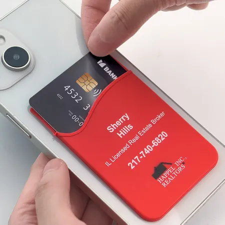 Silicone Phone Wallet Card Holder - Custom Socks Now