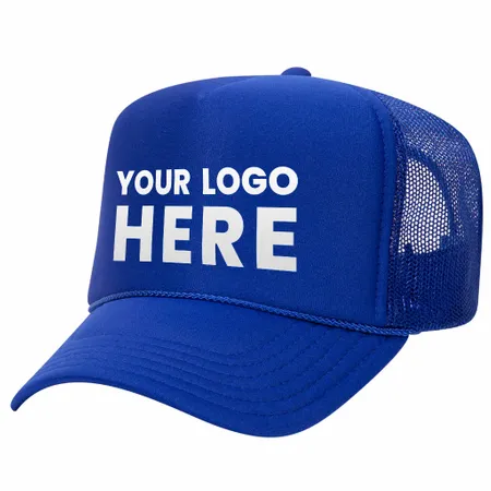 Otto 5-Panel High Crown Foam Trucker Hats, Mesh Back Cap - 39-165 - Custom Socks Now