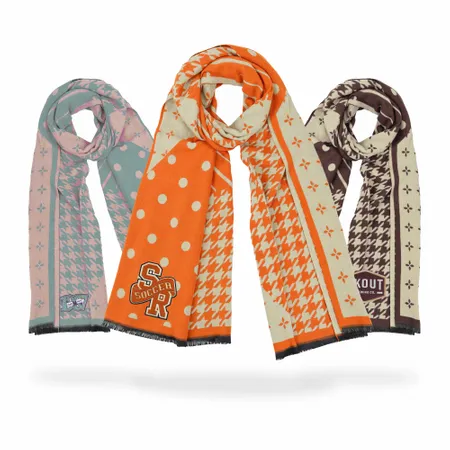 Cozy Cotton Polyester Scarves - Custom Socks Now