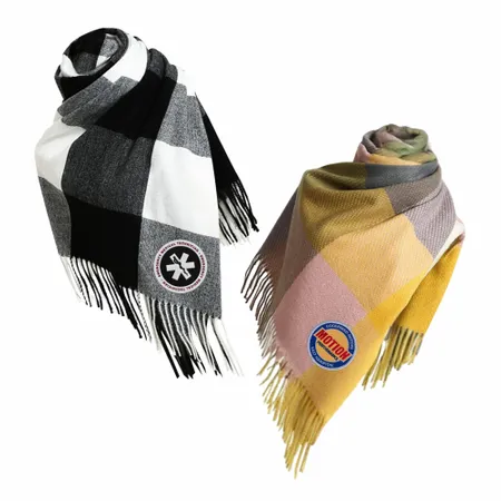 Plush Polyester Scarves - Custom Socks Now