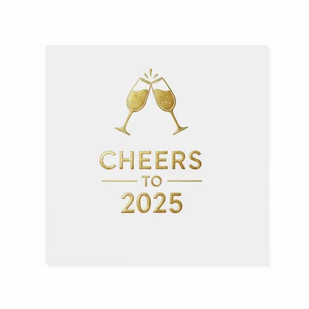 New Years Napkins - Custom Socks Now