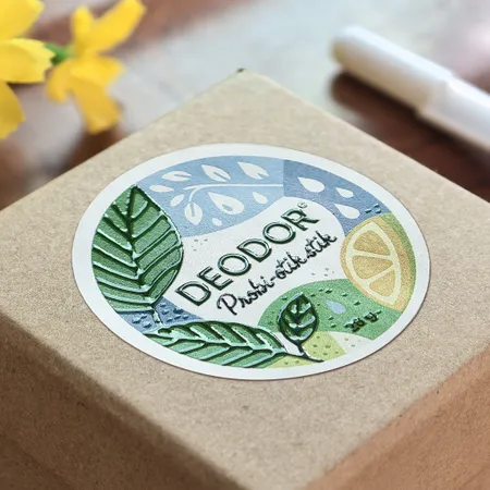 Raised Spot UV Stickers - Custom Socks Now