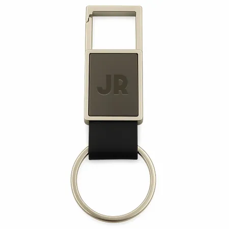 Square Caribiner Metal Keychain - Custom Socks Now