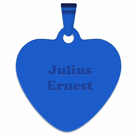 Full Color Heart Metal Keychain - Custom Socks Now