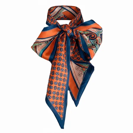 Ladies' Elegant Simulated Silk Scarves - Custom Socks Now