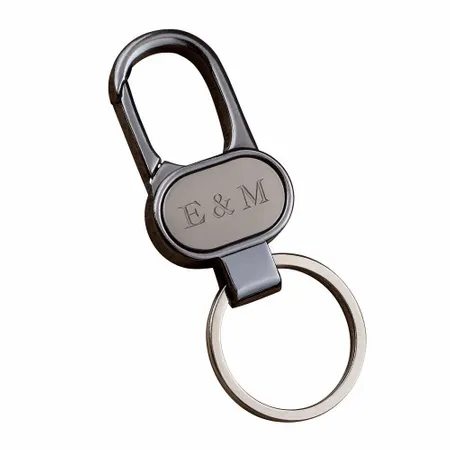 Caribiner Metal Keychain - Custom Socks Now