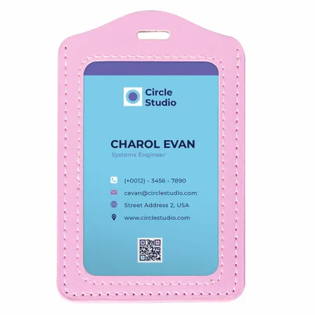 Custom PU Badge Holders - Custom Socks Now