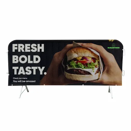 Crowd Barrier Covers - Custom Socks Now