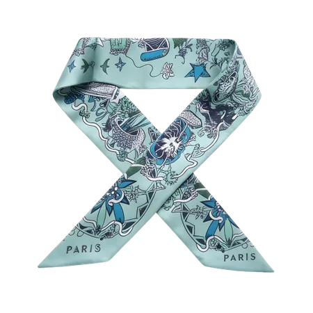 Silk Hair Tie Scarves - Custom Socks Now