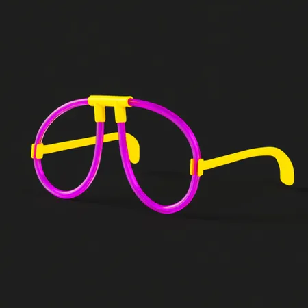 Neon Glasses - Custom Socks Now