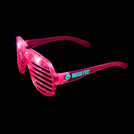 Light-Up LED Slotted Glasses - Custom Socks Now