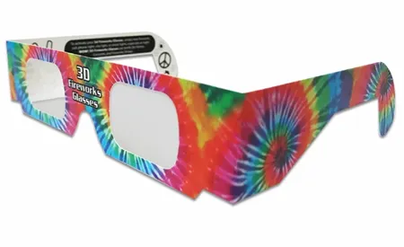 Paper 3D Fireworks Glasses - Custom Socks Now