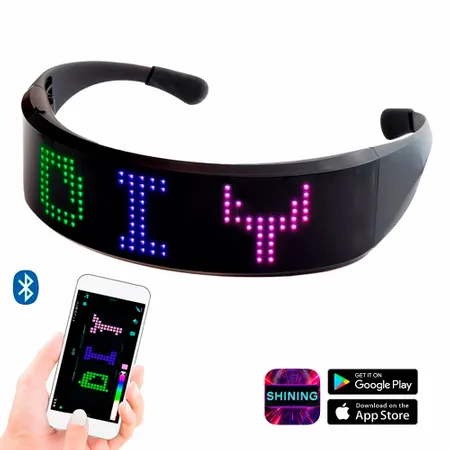 LED Light Up Glasses with Bluetooth - Custom Socks Now