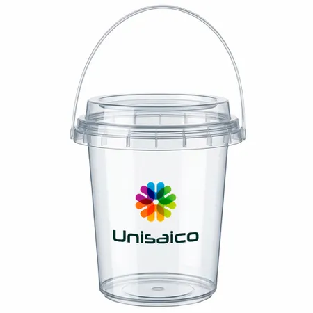 Premium Transparent Drink Buckets - Custom Socks Now