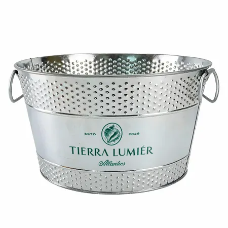 Galvanized Beverage & Ice Buckets - Custom Socks Now