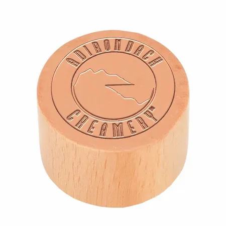 Round Wood Rubber Stamps - Custom Socks Now