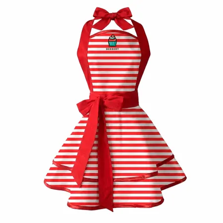 Classic Stripe Double Layer Cotton Aprons - Custom Socks Now
