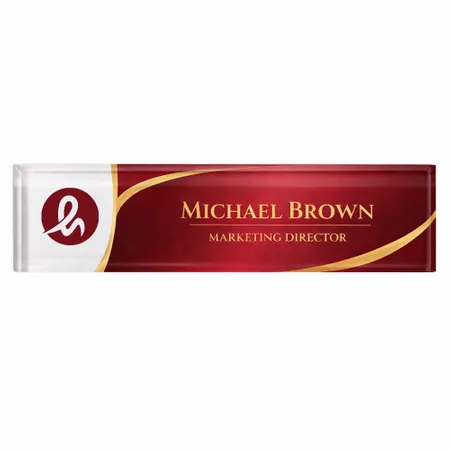 Acrylic Desktop Name Badges - Custom Socks Now
