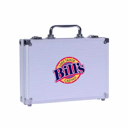 100ct Aluminum Poker Chip Cases - Custom Socks Now