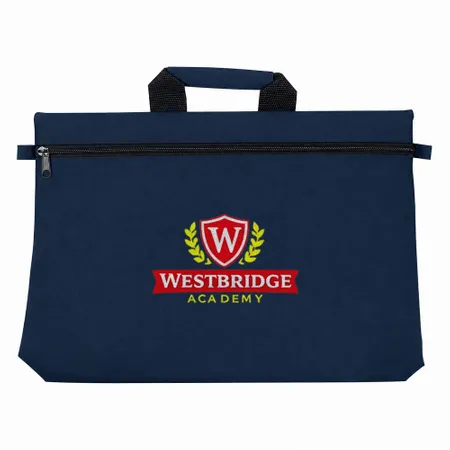Polyester Zippered Document Bags - Custom Socks Now