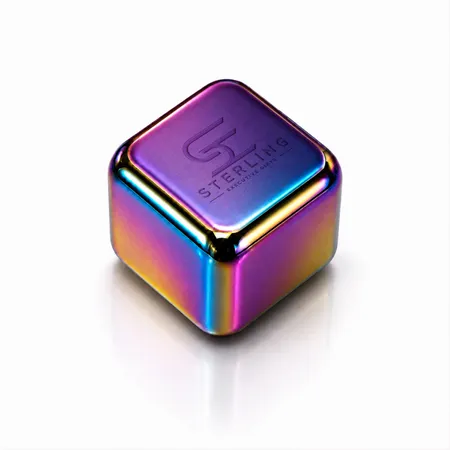 Rainbow Stainless Steel Ice Cubes - Custom Socks Now