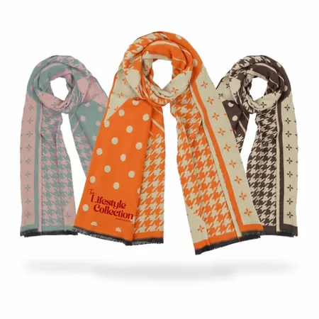 Cozy Cotton Polyester Scarves - Custom Socks Now